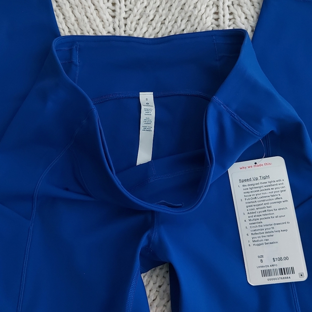 LULULEMON New Speed Up MR Tight 28" - Air Force Blue - Picture 4 of 9
